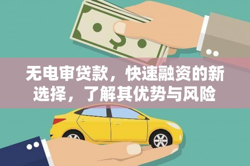 曲麻莱无电审贷款，快速融资的新选择，了解其优势与风险