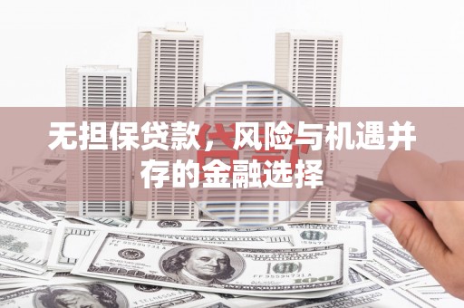 曲麻莱无担保贷款，风险与机遇并存的金融选择