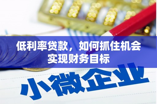 曲麻莱低利率贷款，如何抓住机会实现财务目标