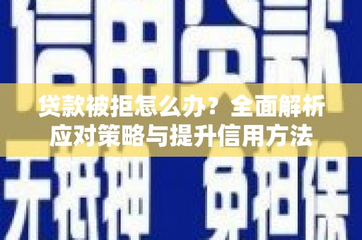 曲麻莱贷款被拒怎么办？全面解析应对策略与提升信用方法