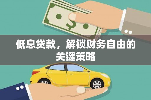 曲麻莱低息贷款，解锁财务自由的关键策略