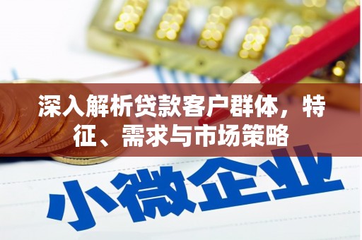 曲麻莱深入解析贷款客户群体，特征、需求与市场策略