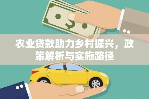 曲麻莱农业贷款助力乡村振兴，政策解析与实施路径