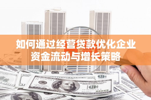 曲麻莱如何通过经营贷款优化企业资金流动与增长策略