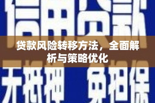 曲麻莱贷款风险转移方法，全面解析与策略优化