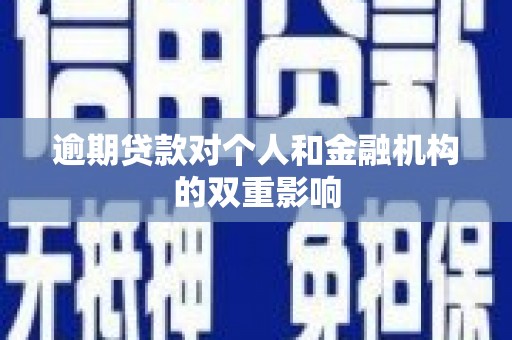 曲麻莱逾期贷款对个人和金融机构的双重影响