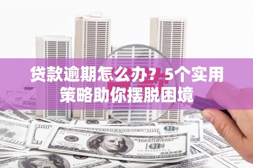 曲麻莱贷款逾期怎么办？5个实用策略助你摆脱困境
