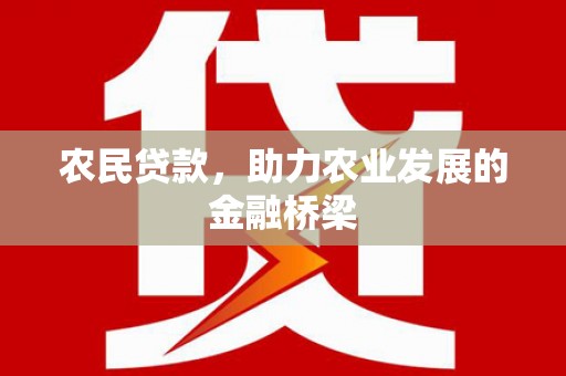 曲麻莱农民贷款，助力农业发展的金融桥梁