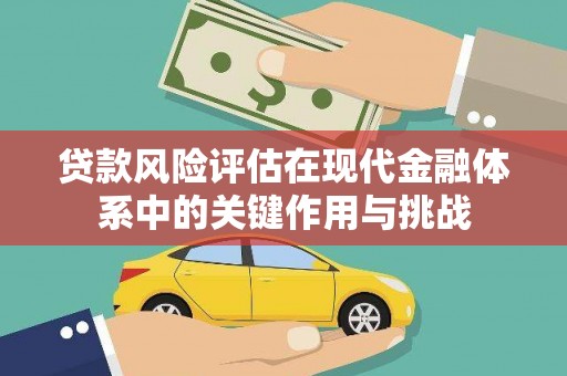 曲麻莱贷款风险评估在现代金融体系中的关键作用与挑战
