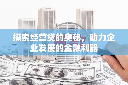 曲麻莱探索经营贷的奥秘，助力企业发展的金融利器