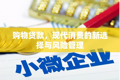 曲麻莱购物贷款，现代消费的新选择与风险管理