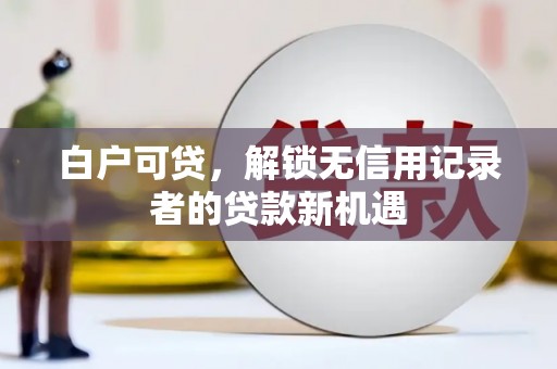 曲麻莱白户可贷，解锁无信用记录者的贷款新机遇