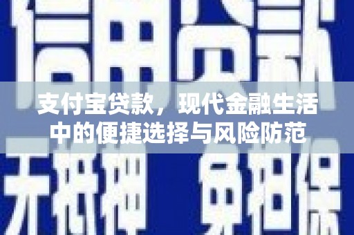 曲麻莱支付宝贷款，现代金融生活中的便捷选择与风险防范