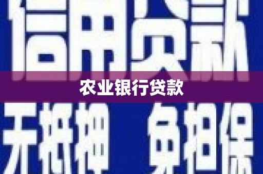 曲麻莱农业银行贷款