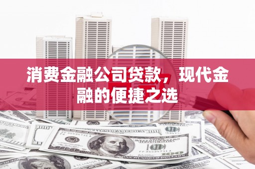 曲麻莱消费金融公司贷款，现代金融的便捷之选