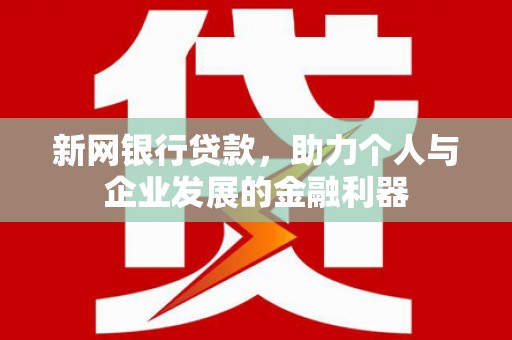 曲麻莱新网银行贷款，助力个人与企业发展的金融利器