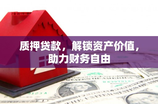 曲麻莱质押贷款，解锁资产价值，助力财务自由