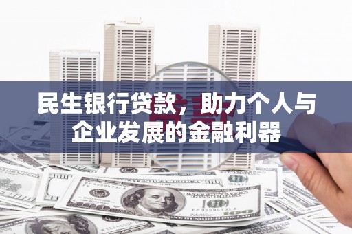 曲麻莱民生银行贷款，助力个人与企业发展的金融利器