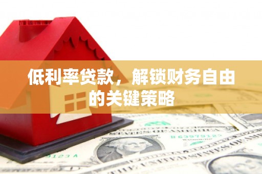 曲麻莱低利率贷款，解锁财务自由的关键策略