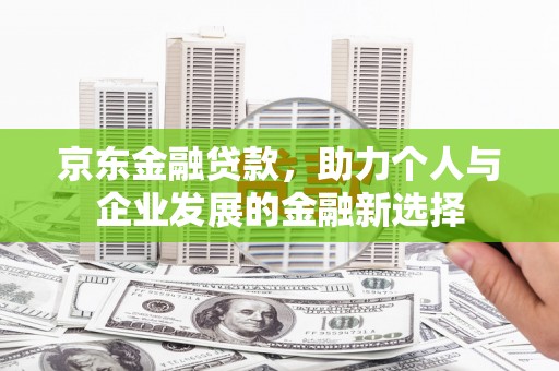 曲麻莱京东金融贷款，助力个人与企业发展的金融新选择
