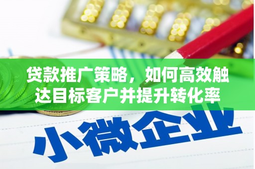 曲麻莱贷款推广策略，如何高效触达目标客户并提升转化率