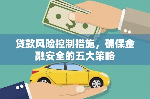 曲麻莱贷款风险控制措施，确保金融安全的五大策略