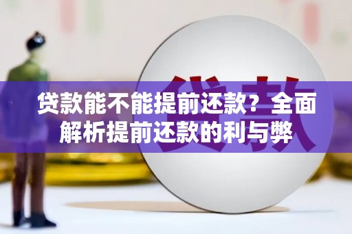 曲麻莱贷款能不能提前还款？全面解析提前还款的利与弊