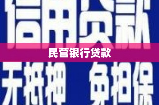 曲麻莱民营银行贷款