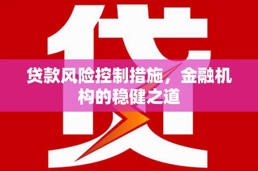 曲麻莱贷款风险控制措施，金融机构的稳健之道