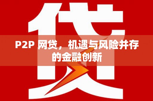 曲麻莱P2P 网贷，机遇与风险并存的金融创新