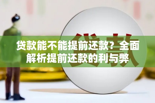 曲麻莱贷款能不能提前还款？全面解析提前还款的利与弊